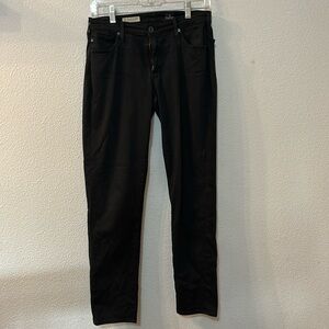 AG Stevie Ankle black skinny jeans